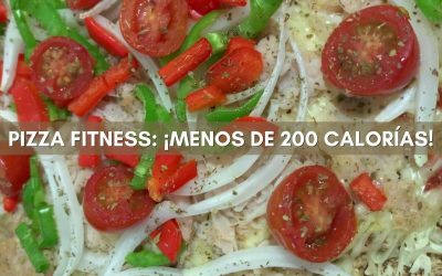 PIZZA FITNESS Con masa casera de avena baja en calorías